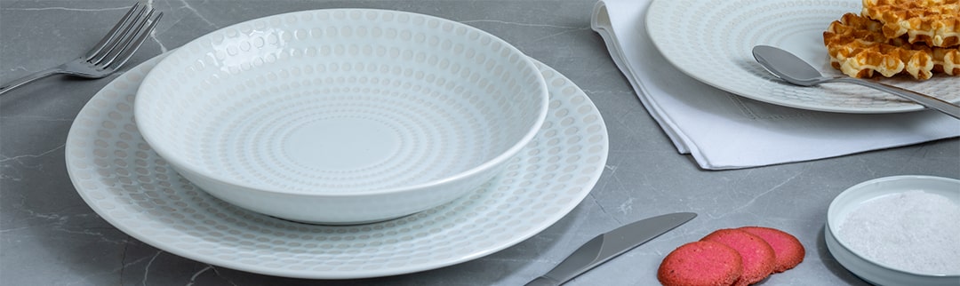 Plat ovale blanc céramique 29X17 Secret de Gourmet 